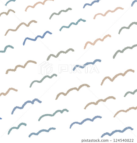 Hand drawn wavy line background illustration 7 Hand drawn wavy line background illustration 7 124540822