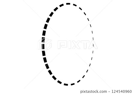 虛線對話泡泡 虛線對話泡泡 124540960