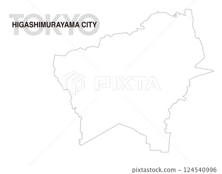 東京東村山空白地圖 124540996