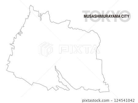 東京武藏村山的空白地圖 東京武藏村山的空白地圖 124541042