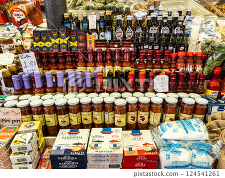 The fish and grocery market in t The fish and grocery market in t 124541261