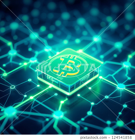 Blockchain image - Stock Illustration [124541858] - PIXTA