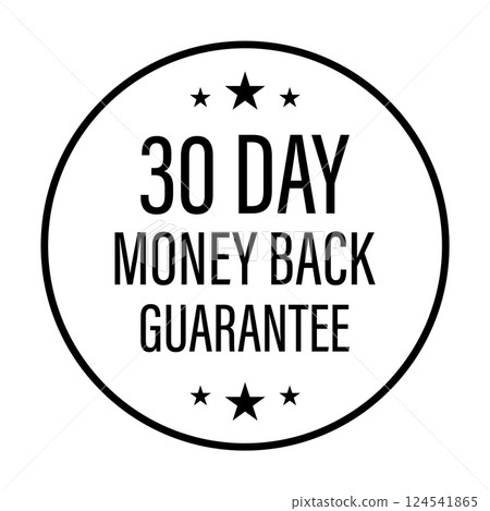 30 days money back guarantee icon vector for graphic design, logo, website, social media, mobile app, UI illustration 30 days money back guarantee icon vector for graphic design, logo, website, social media, mobile app, UI illustration 124541865