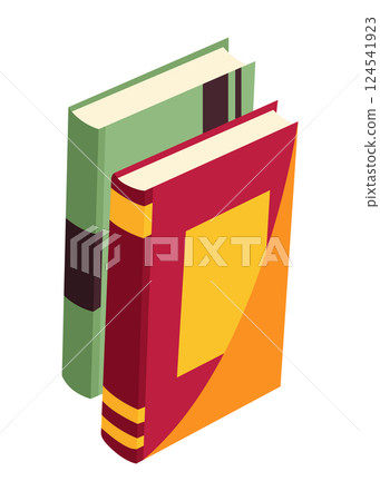 Vector books icon. Learning or education concept. Hand drawn educational symbol for book lovers. Reading, learn and receive education through books. Read more books 124541923