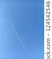 Aerial cloud floating in the blue sky 124542546
