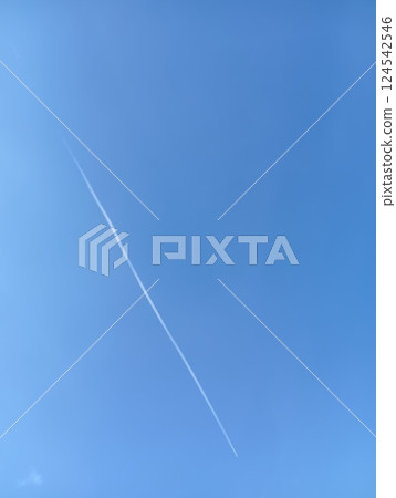 Aerial cloud floating in the blue sky 124542546