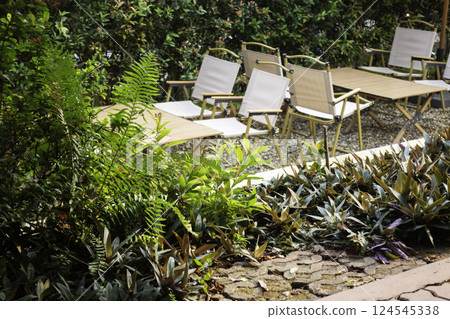 Coffee shop interior vintage style in Thailand Coffee shop interior vintage style in Thailand 124545338