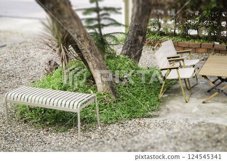 Coffee shop interior vintage style in Thailand 124545341