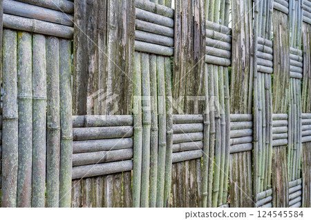 Kyoto City Bamboo fence: A well-established Otsu-gaki pattern Kyoto City Bamboo fence: A well-established Otsu-gaki pattern 124545584