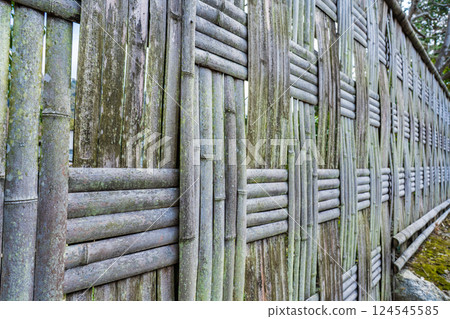 Kyoto City Bamboo fence: A well-established Otsu-gaki pattern Kyoto City Bamboo fence: A well-established Otsu-gaki pattern 124545585