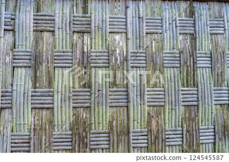 Kyoto City Bamboo fence: A well-established Otsu-gaki pattern Kyoto City Bamboo fence: A well-established Otsu-gaki pattern 124545587