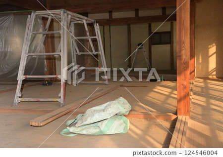 Renovation site of an old house 124546004