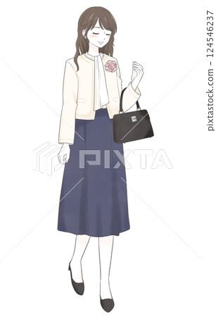 A woman in a formal suit 124546237