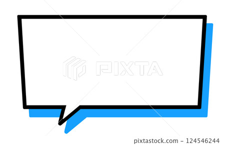 Speech bubble square Speech bubble square 124546244