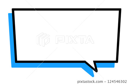 Speech bubble square 124546302