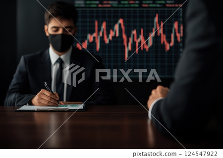 Financial Advisor Reviewing Detailed Investment Strategy During Consultation Meeting 124547922