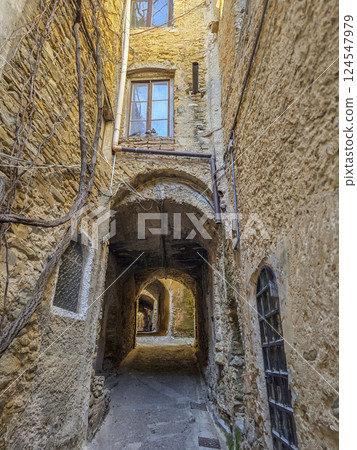 Bussana Vecchia artist retreat medieval village destroyed by earthquake in 1887 Bussana Vecchia artist retreat medieval village destroyed by earthquake in 1887 124547979