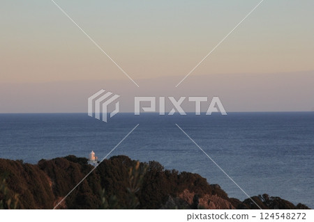 Kochi Prefecture, Kanazaki Lighthouse at dusk Kochi Prefecture, Kanazaki Lighthouse at dusk 124548272