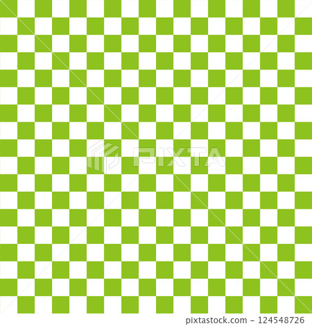 Yellow-green checkered pattern 124548726
