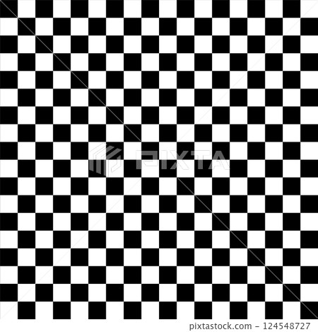 Black and white checkered pattern 124548727