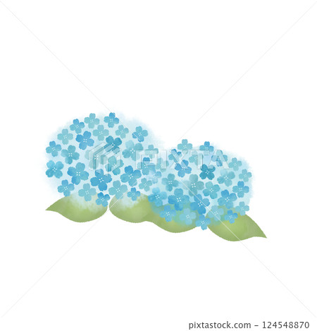 Illustration of hydrangea in watercolor style 124548870