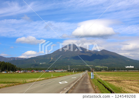 磐梯山、會津山磐梯、豬苗代、豐田路、稻田、豬苗代鹽川線、磐梯鎮、星野集團貓魔 124549208