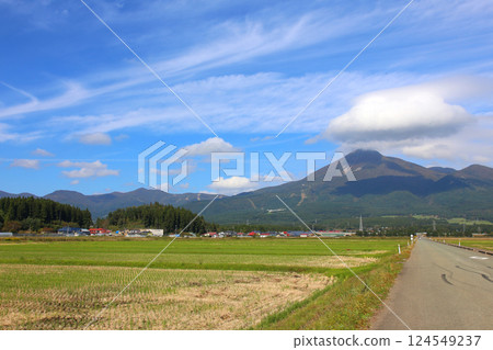 Mt. Bandai, Aizu-Mt. Bandai, Inawashiro, Toyota Road, rice fields, Inawashiro-Shiokawa Line, Bandai Town, Hoshino Resorts Nekoma 124549237