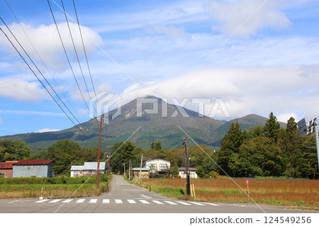 磐梯山、會津山磐梯、豬苗代、豐田路、稻田、豬苗代鹽川線、磐梯鎮、星野集團貓魔 124549256