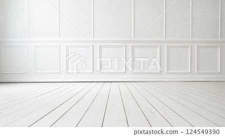 empty white wall in building. Minimalistic light background empty white wall in building. Minimalistic light background 124549390