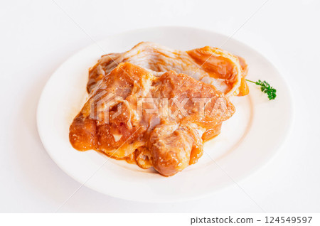 蒜味噌醃雞 124549597