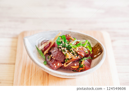 Marinated bonito Marinated bonito 124549606