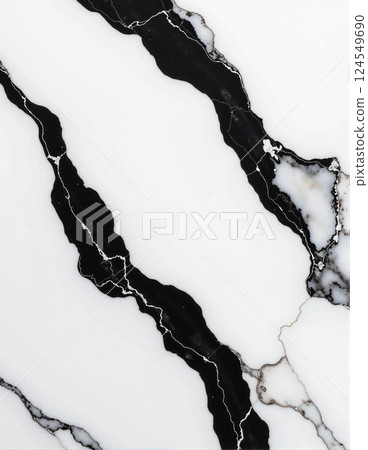 Black and white marble texture with veins Black and white marble texture with veins 124549690