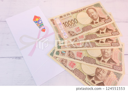 新版 10,000 日圓鈔票和禮品信封 新版 10,000 日圓鈔票和禮品信封 124551553