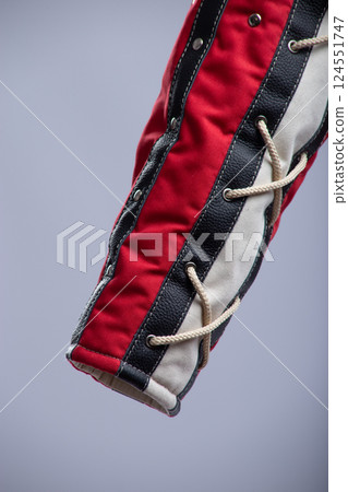 Gambeson Sleeve with Leather Lacing 124551747
