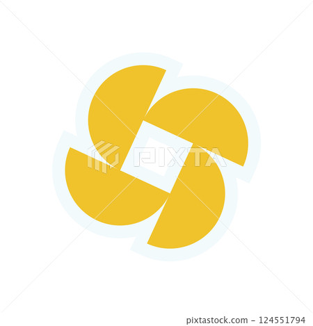 Modern abstract shape shape sticker. A bold geometric element with smooth curves. A flat symbol of contemporary art, Y2K aesthetic, and brutalism style, ideal for trendy graphic projects. Modern abstract shape shape sticker. A bold geometric element with smooth curves. A flat symbol of contemporary art, Y2K aesthetic, and brutalism style, ideal for trendy graphic projects. 124551794