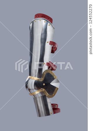 Side View of 14th-15th Century Plate Leg Armor 124552270