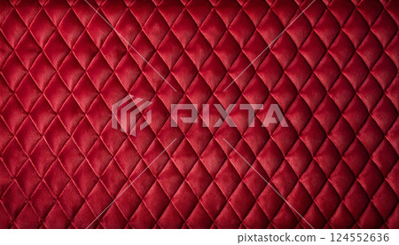 Red Quilted Background 124552636