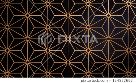 奢華的麻葉圖案 奢華的麻葉圖案 124552692