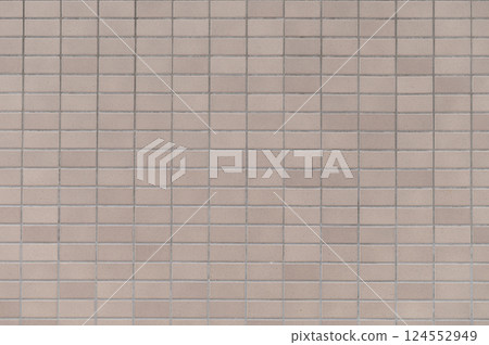 Beige ceramic clay tile brick wall background Beige ceramic clay tile brick wall background 124552949
