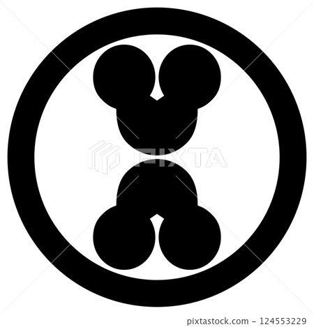 這是一個家族徽章。由於它的形狀為圓形，有頭部，因此被稱為“Suhama”。 124553229