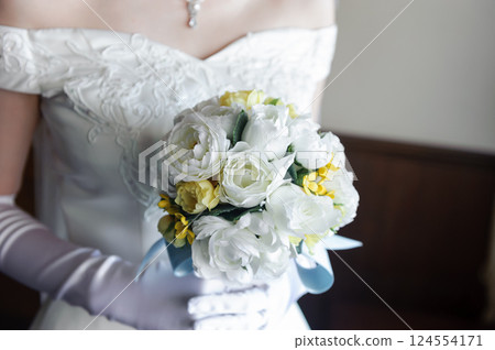 新娘捧花，婚禮 124554171