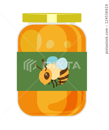 一罐蜂蜜的插圖 124556919