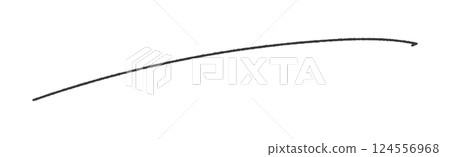 A roughly drawn black line - A simple and stylish horizontal underline or other decorative part material A roughly drawn black line - A simple and stylish horizontal underline or other decorative part material 124556968