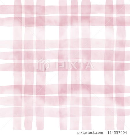 Pink Plaid Gingham Hand Drawn Background Pattern Overlay Pink Plaid Gingham Hand Drawn Background Pattern Overlay 124557494
