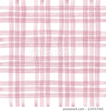 Pink Plaid Gingham Hand Drawn Background Pattern Overlay Pink Plaid Gingham Hand Drawn Background Pattern Overlay 124557495