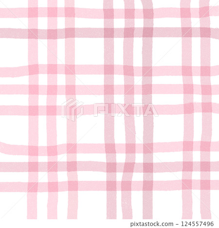 Pink Plaid Gingham Hand Drawn Background Pattern Overlay Pink Plaid Gingham Hand Drawn Background Pattern Overlay 124557496