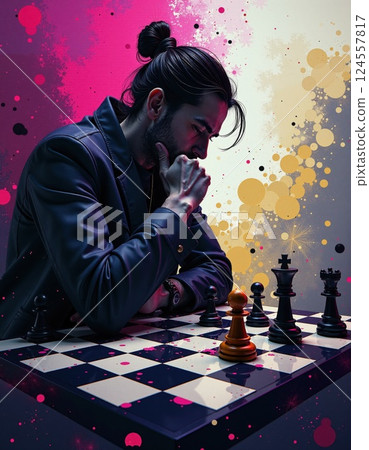 Contemplative chess strategy in modern artistic expression Contemplative chess strategy in modern artistic expression 124557817