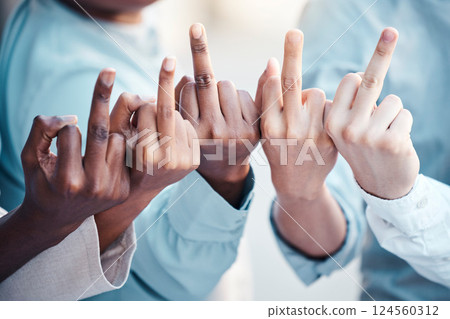 Business people, hand and middle finger with rude, gesture and conflict with disrespect, conflict and opinion. People, finger and hands show sign, icon and fingers with diversity, vote and bad Business people, hand and middle finger with rude, gesture and conflict with disrespect, conflict and opinion. People, finger and hands show sign, icon and fingers with diversity, vote and bad 124560312