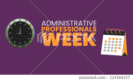 Celebrating Administrative Professionals Week Design templet Celebrating Administrative Professionals Week Design templet 124560357