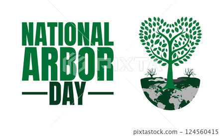 Celebrate National Arbor Day design templet Celebrate National Arbor Day design templet 124560415